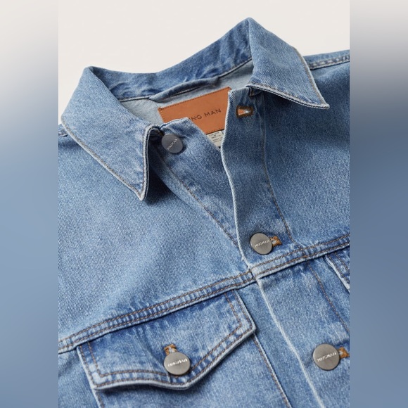 MANGO Medium wash denim jacket - Picture 6 of 7